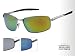 Mens Gents Designer Fashion Eyewear Sunglasses / Shades by MILONGA in Brown - Main Picture to Illustrate Style With FREE Pouch
