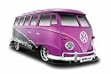 Radio Remote Controlled VW Samba Van (GRidez) (1:10 scale by Maisto) in Metallic Purple