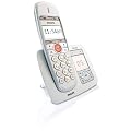 Philips XL6651C/38 DECT Komfort-Telefon mit Anrufbeantworter (gro�e Tasten und Anzeige, h�rger�tetauglich, 2 Direkttasten, reduzierter Stromverbrauch ) weiss-silber