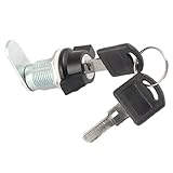 uxcell カムロック　鍵付き　ショーケース　ガラス用　キャビネットおねじ　セキュリティ　プラスチック