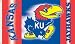 Sporting Goods : NCAA Kansas Jayhawks 3' x 5' Two-Sided Flag with Grommets