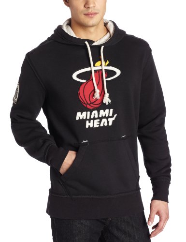 NBA Men's Miami Heat Originals Springfield Pullover Hood (Black, Large)