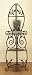 Mediterranean Designed Collection Metal/Wood 66" High 4-Tier Corner Rack