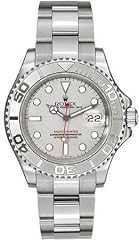 Rolex Mens Stainless Steel And Platinum Yachtmaster Silver Factory Dial