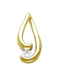 14K Yellow Gold Diamond Pendant/Slide - 0.20 Ct. -- LIFETIME WARRANTY