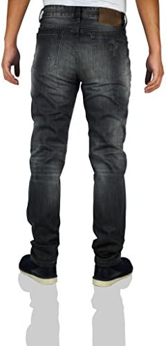 GRADUAL 5-Pocket Men's Straight Leg Black Classic Relaxed-Fit Jeans 32W x32L