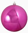 Shiny Pink Magenta Commercial Shatterproof Christmas Ball Ornament 6" (150mm)