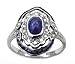 Antique Style Diamonds and Sapphires Ring