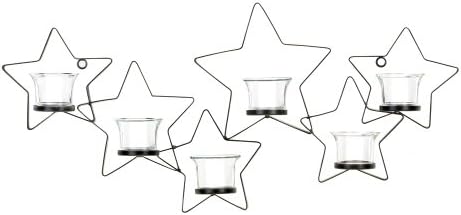 Koehler Holiday Seasonal Christmas Home Decor Starlight Iron Candle Holder Wall Mount Sconce