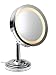 Danielle Ultra Vue 8.75 x 13 Lighted Gooseneck Make-Up Mirror, Chrome