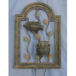 Water Fountain - Wall Hanging - Jugs and Vines : WFH2004-5