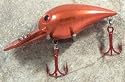 JLVLures Shallow Crankbait Navajo Red : Diver Lures JLV Freshwater Smallmouth Steelhead Pike Salmon Trout Perch Whiper Mid Depth Walleye Casting Bass Hook Treble Red Boat Dock Brook Bay Fatty Stump River Trolling Weed Surface Topwater Shad