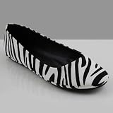 AFAR Soda Women Flats Zebra Print NB