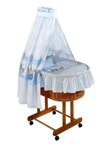 Julius Z&ouml;llner 5360015813 - Kuschelb&auml;r Blau Stubenwagenset