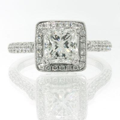 2.05ct Princess Cut Diamond Engagement Anniversary 