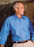 Big Mens Non-Iron Button-Down Long Sleeve Stripe Shirt by Red House[tm] (Big & Tall and Regular Size