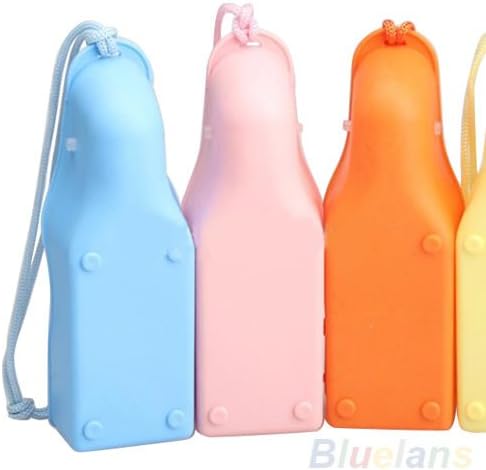 Portable Foldable Simple Plastic Feeding Bowl Dog Cat Travel Pet Water Bottle No.24