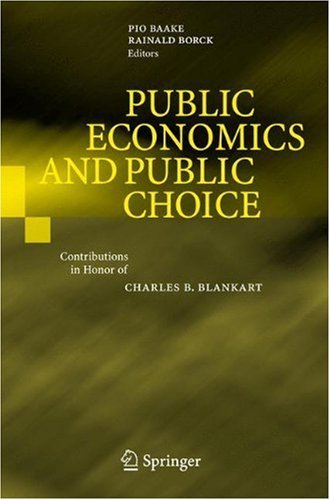 Public Economics and Public Choice