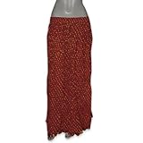 DakshCraft Cotton Skirt from India, Red