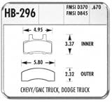 Hawk Performance HB296P.670 SuperDuty Brake Pad