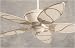Tommy Bahama TB301CW Paradise Key Remote Control Colonial White Tropical Ceiling Fan 52