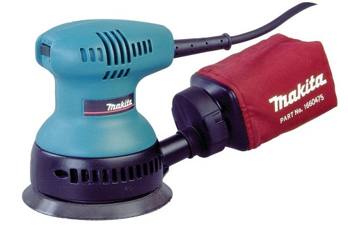 Tools: Makita BO5010 2 Amp Palm Grip Random Orbit Sander with Cloth Dust Bag