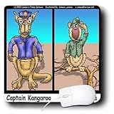 Londons Times Famous People Places Books Cartoons - CAPTAIN KANGAROO AND OTHER AUSSIE ANIMALS - Mouse Pads
