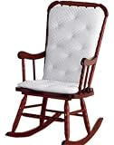 Baby Doll Bedding Heavenly Soft Adult Rocking Chair Pad, White