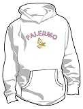 U.S. Citt&Atilde;&nbsp; di Palermo Basic Logo Hoodie, Adult Large - White