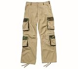 Vintage Military Authentic BDU Pants Khaki Woodland Camo Accent Fatigues