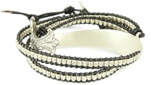 M.Cohen Handmade Designs Triple Layer Leather with Sterling Silver Layer