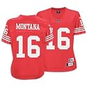 Joe Montana Reebok Premier Throwback Player San Francisco 49ers Women's Jersey