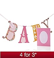 Baby Girl Bunting Card