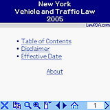 New York Vehicle & Traffic Law 2005 downloadable Software