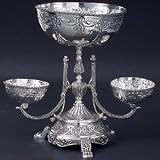 ANTIQUE STAND WITH THREE BOWLS