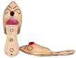 Beaded & Sequin Indian Leather Slippers for Women Handcrafted Casual Footwear W