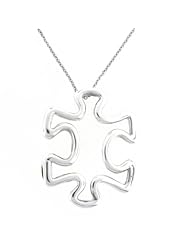 Puzzle Piece Pendant .925 Sterling Silver