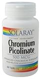 Solaray - Chromium Picolinate, 500 mcg, 60 tablites