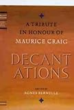 Decantations : a tribute to Maurice Craig