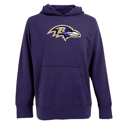 NFL Men's Baltimore Ravens Signature Hooded Sweatshirt (Dark Purple, XX-Large) On Sale