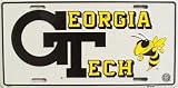 Georgia Tech Yellow Jackets Metal License Plate