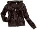 District Threads - Ladies / Juniors Velour Fitted Full Zip Hoodie. DT219