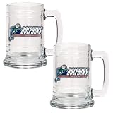 Miami Dolphins Set of 2 Beer Mugs