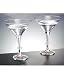 Set of 2 Las Vegas Martini Glasses 2 By Godinger