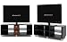 Furinno 10001EX/BR TV Enterntainment Center with 2 Bin Drawers, Espresso Finish
