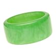 Translucent Lime Green Resin Bangle Bracelet