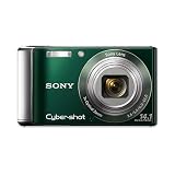 Sony Cyber-shot 14.1MP 7x Digital Camera with 4GB Memory Card and HD Camera Essentials Suite – Green
