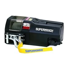 Superwinch 1430200 S3000, 12 VDC winch, 3,000lb/1360 kg single line pull with roller fairlead & 30' remote