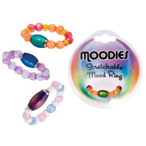 Girls Moodies Stretch Beaded Mood Ring Jewelry by DM Merchandising