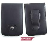 Black Leather Clip Case Melrase for Creative Zen Vision M